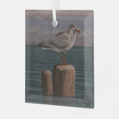 Möwe von Tom Rock Ornament Aus Glas (Vorderseite links)
