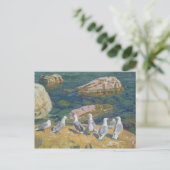 Möwen, 1910 postkarte (Stehend Vorderseite)