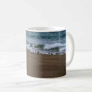 Möwen am Strand Kaffeetasse