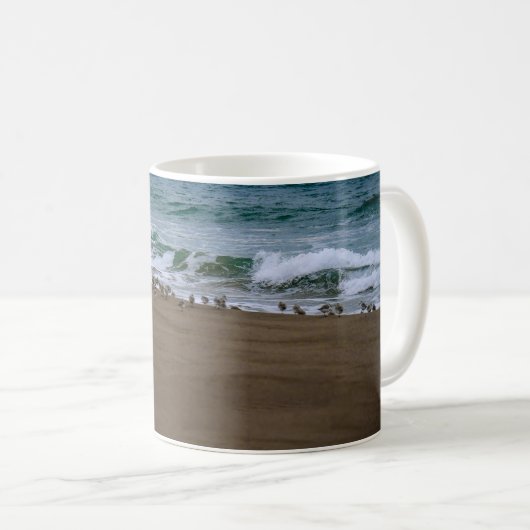 Möwen am Strand Kaffeetasse (VorderseiteRechts)