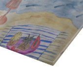 Möwen am Strand Schneidebrett (Ecke)