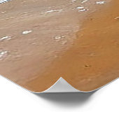 Möwen an der Küste mit Meereswellen Poster (Ecke)