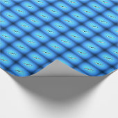 Möwen auf blauem Papier Geschenkpapier (Ecke)