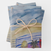 Möwen auf dem Beach Wrapping Sheet Set Geschenkpapier Set (Beispiel)