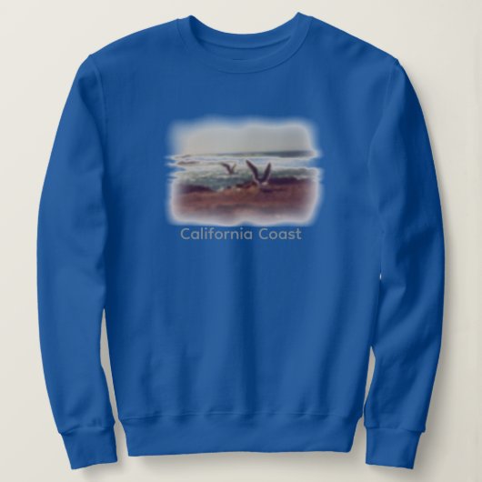 Möwen auf Kalifornien-Küste Sweatshirt (Design vorne)