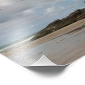 Möwen bei Porth Beach Newquay Cornwall Fotodruck (Ecke)