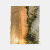 Möwen bei Sonnenaufgang Fleecedecke (Vorderseite)