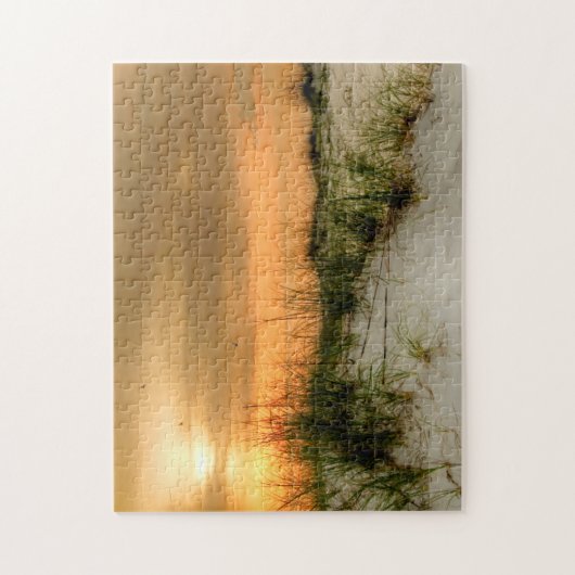 Möwen bei Sonnenaufgang Puzzle (Vertikal)