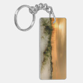 Möwen bei Sonnenaufgang Schlüsselanhänger (Vorderseite links)