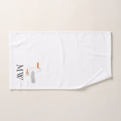 Möwen-Design Monogramm Badhandtuch Set (Handtuch)