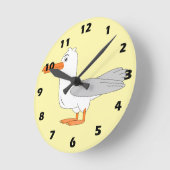 Möwen-Design Runde Wanduhr (Winkel)