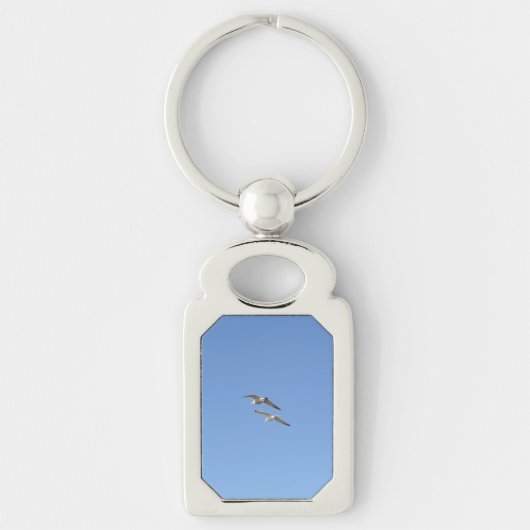 Möwen, die hoch fliegen - schlüsselanhänger (Vorderseite)