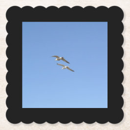 Möwen, die hoch fliegen - untersetzer