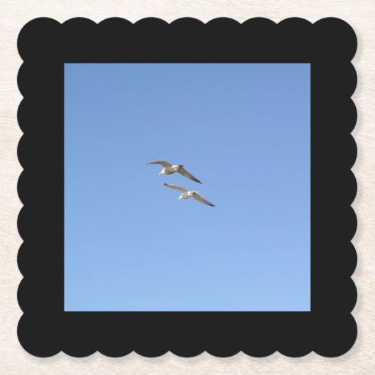 Möwen, die hoch fliegen - untersetzer (Vorderseite)