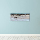 Möwen direkt am Meer Leinwanddruck (Insitu (Holzboden))