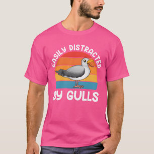 Möwen durch Möwen leicht abgelenkt, Vogelliebhaber T-Shirt