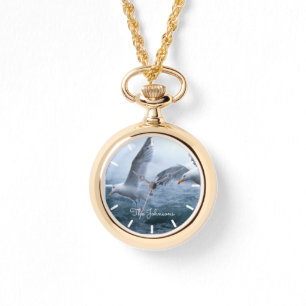 Möwen fliegen über das Meer Armbanduhr