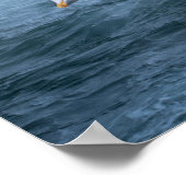 Möwen fliegen über das Meer Poster (Ecke)