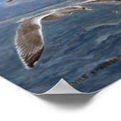 Möwen führen voran poster (Ecke)