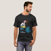 Möwen füttern Robben T-Shirt (Vorne ganz)
