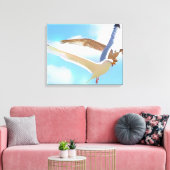 Möwen im Flight Wrapped Canvas Print Leinwanddruck (Insitu (Wohnzimmer))