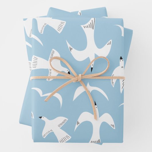 Möwen im Flug Geschenkpapier Set (Beispiel)