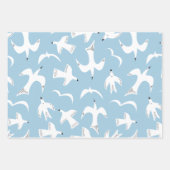Möwen im Flug Geschenkpapier Set (Vorderseite)