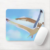 Möwen im Flug Mauspad (Mit Mouse)