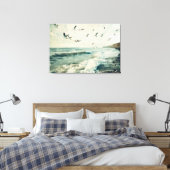 Möwen im Flug über den Ozean Leinwanddruck (Insitu (Schlafzimmer))