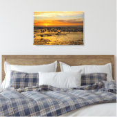 Möwen im Sonnenuntergang Leinwanddruck (Insitu (Schlafzimmer))