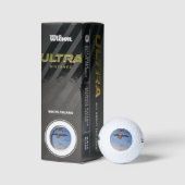 Möwen in der Schwarzen Kontur Golfball (Verpackungen)