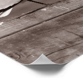 Möwen in Reihe Poster (Ecke)