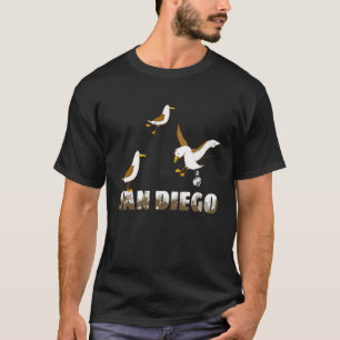 Möwen kackend in San Diego T-Shirt