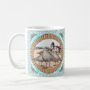 Möwen Leuchtturm Tasse