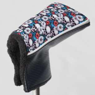 Möwen mit Rot-Weiß-Blume Golf Headcover