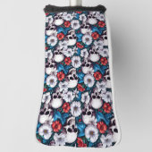 Möwen mit Rot-Weiß-Blume Golf Headcover (Rotieren 90)