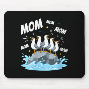 Möwen-Mutter Strand Ozean Vogel Liebhaber Mütter Mousepad