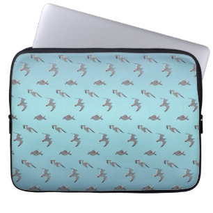 Möwen-Rausch Laptop-Hülle (Himmelblau-Mix) Laptopschutzhülle