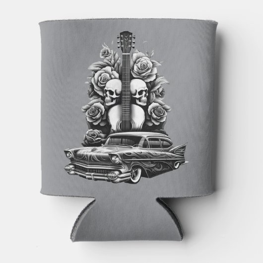 Möwen, Rose & Lowrider Art können kühlen Dosenkühler (Vorderseite)