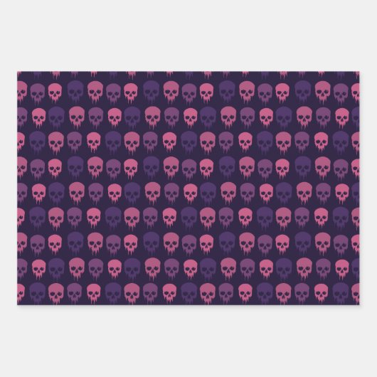 Möwen tropfen in rosa und Lila Geschenkpapier Set (Vorderseite 2)