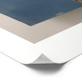Möwen über Dächern Kunstprint, Küstenhimmel Poster (Ecke)