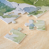 Möwen über Klippen am Meer Puzzle (Seite)