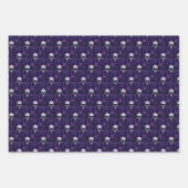 Möwen und Blume Goth Geschenkpapier Set (Vorderseite 2)