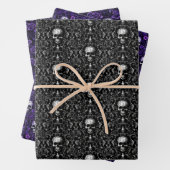 Möwen und Blume Goth Geschenkpapier Set (Beispiel)