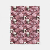 Möwen und Blume! Rosa und cremefarbene Decke! Fleecedecke (Vorderseite)