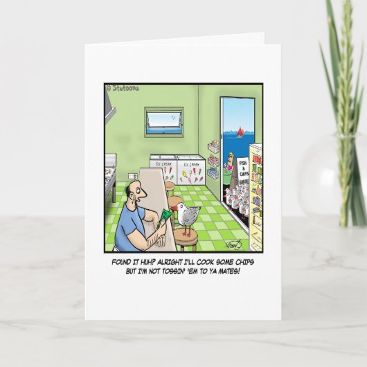 Möwen und Hühner Karte (Vorderseite)