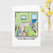 Möwen und Hühner Karte (Gelbe Blume)