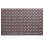 Möwen und rote Blume auf Grau Stoff (Yard (91,4 cm))