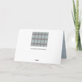 Möwen und Spinnen Grußkarte Karte (Rückseite)