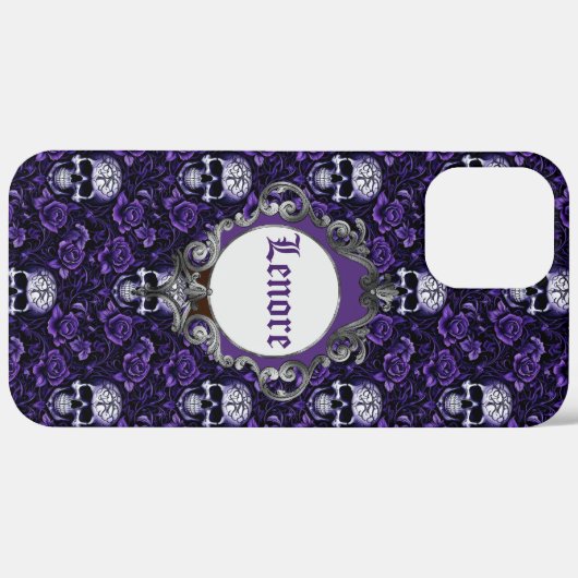 Möwen und violette Blumen Case-Mate iPhone Hülle (Rückseite / Rechts)